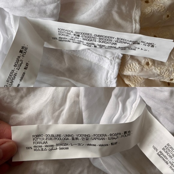 NWT Zara Cream Eyelet Embroidered Maxi Skirt XS - Picture 13 of 16